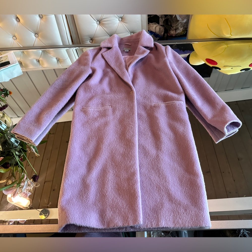 Finders Keepers Gravity Wool Woolen Coat S Lilac - Picture 5 of 11